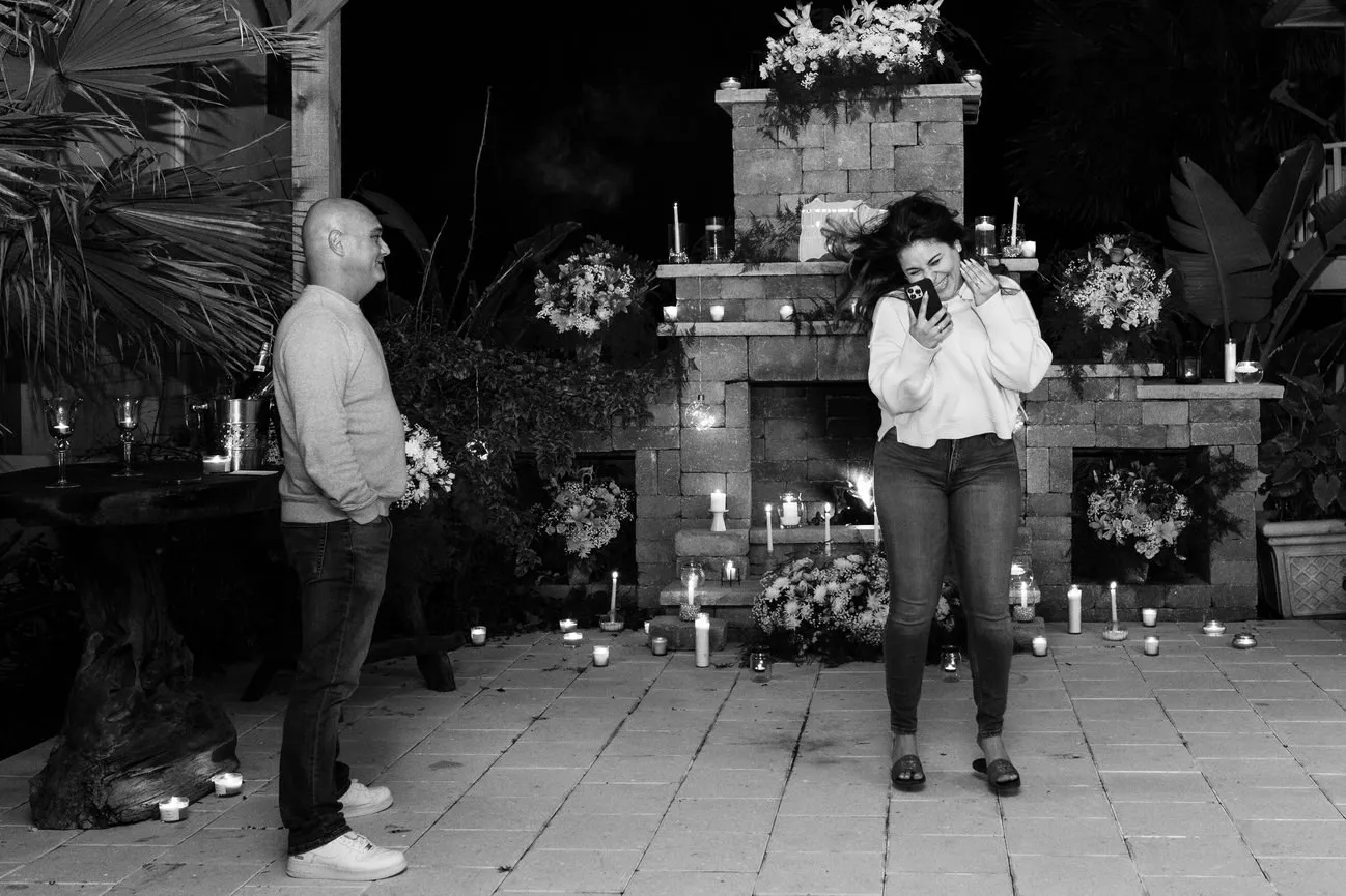 Romantic Candlelight Proposal In Flagler Beach
