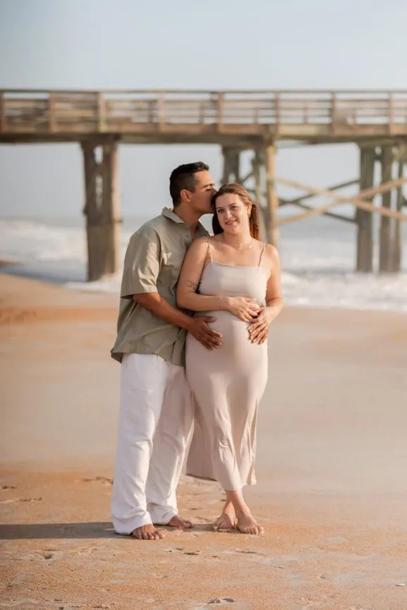 Maternity Mother's Day Session At Flagler Beach