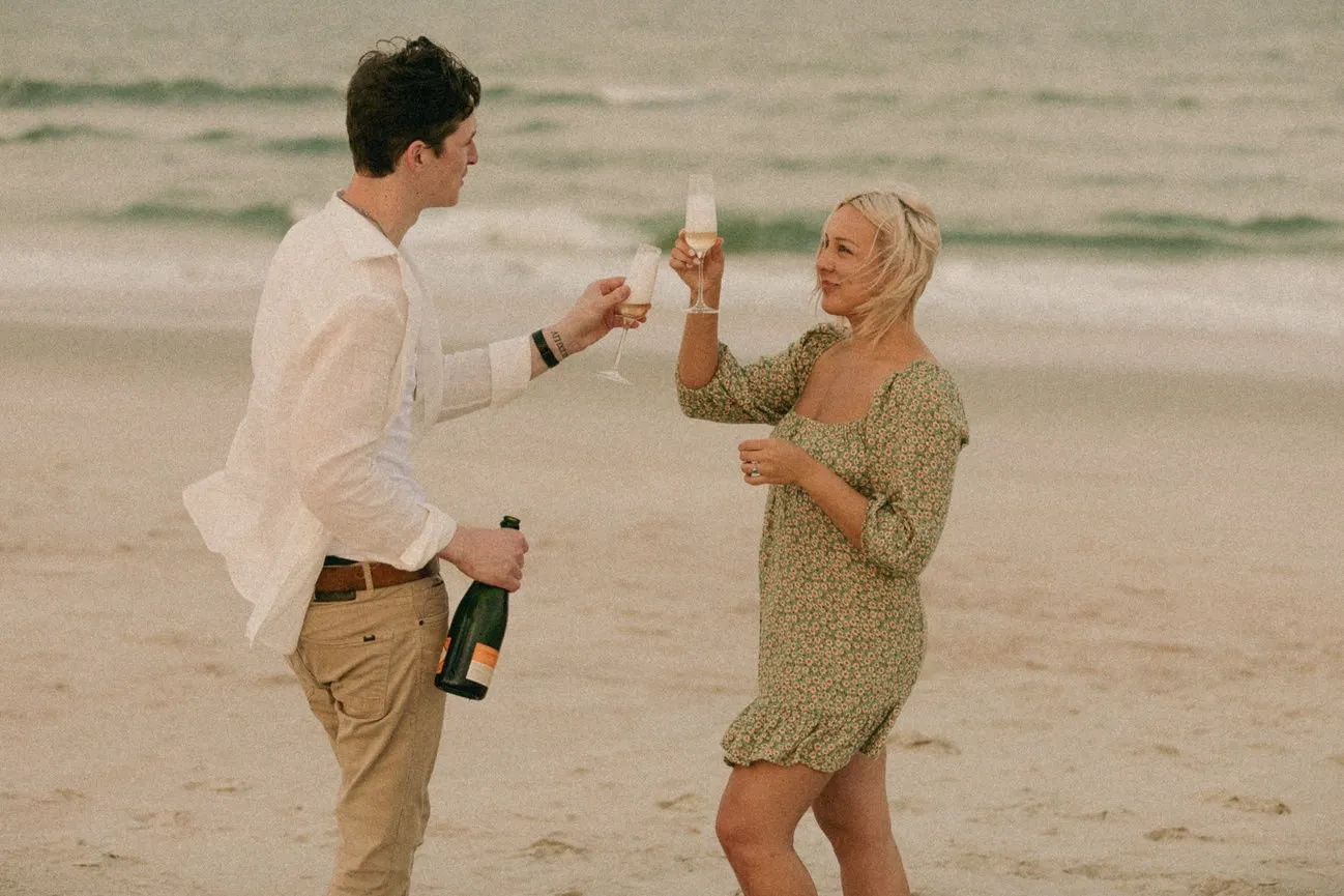Film Inspired Beach Proposal Saint Augustine