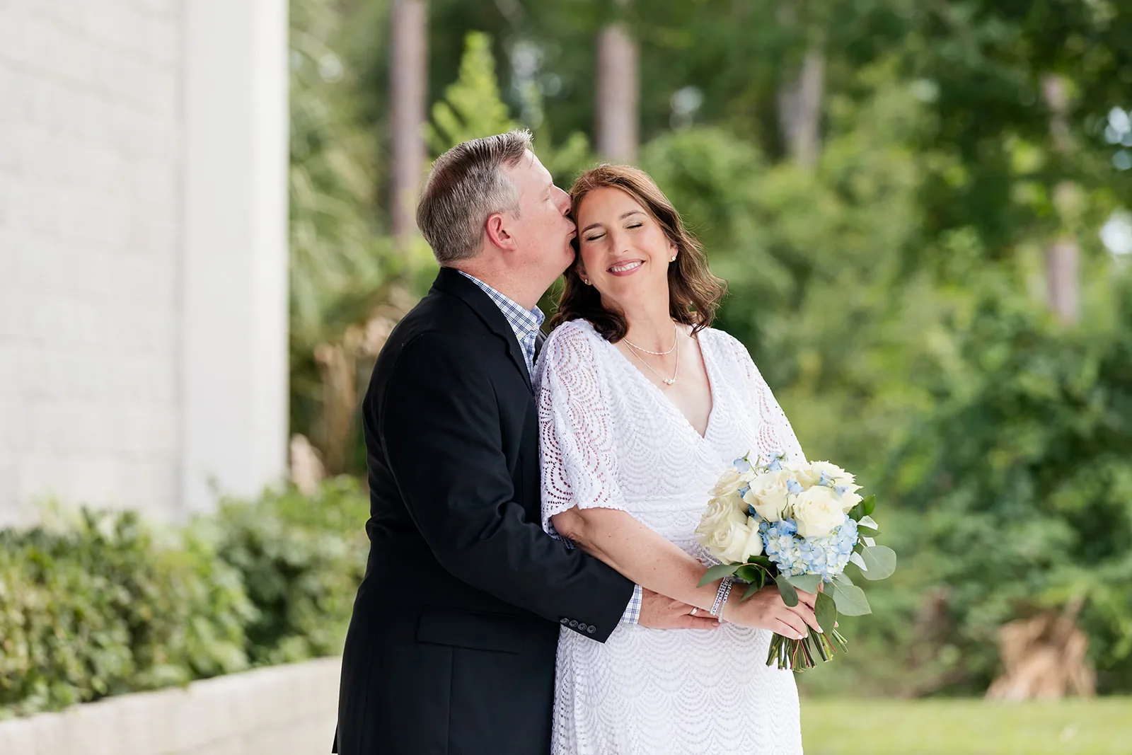 A couple renewing their vows on Florida's Historic Coast