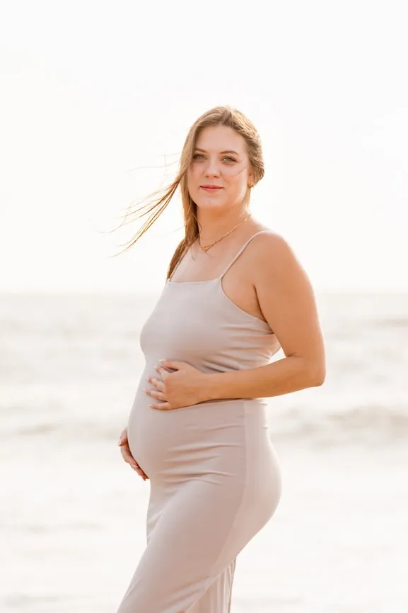 Maternity Mother's Day Session At Flagler Beach