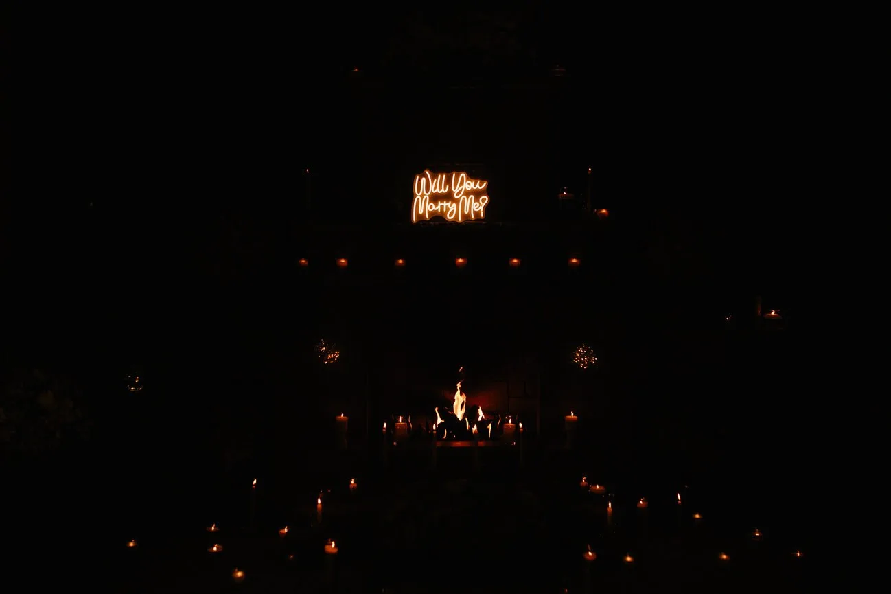 Romantic Candlelight Proposal In Flagler Beach