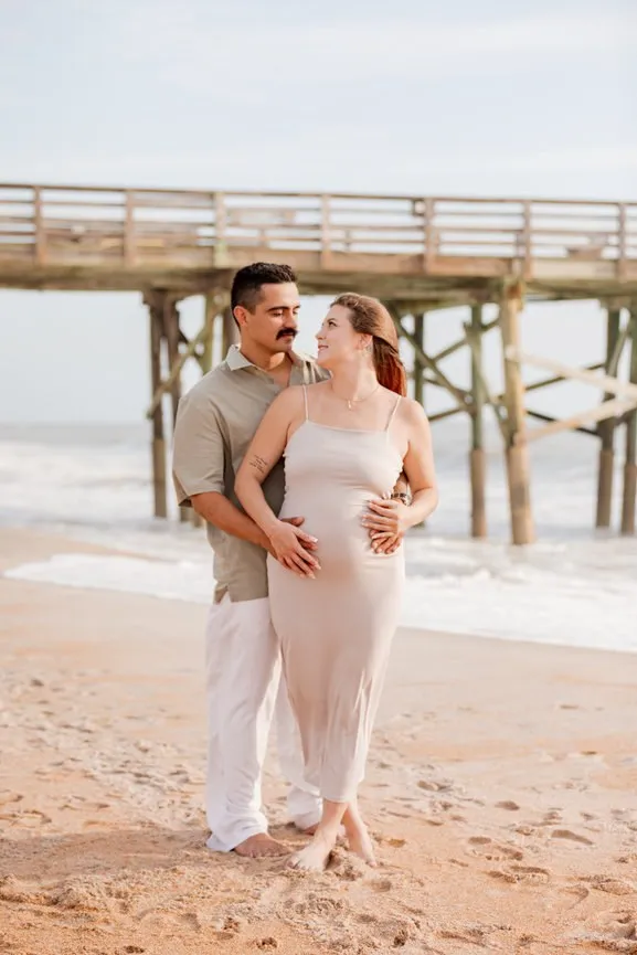 Maternity Mother's Day Session At Flagler Beach