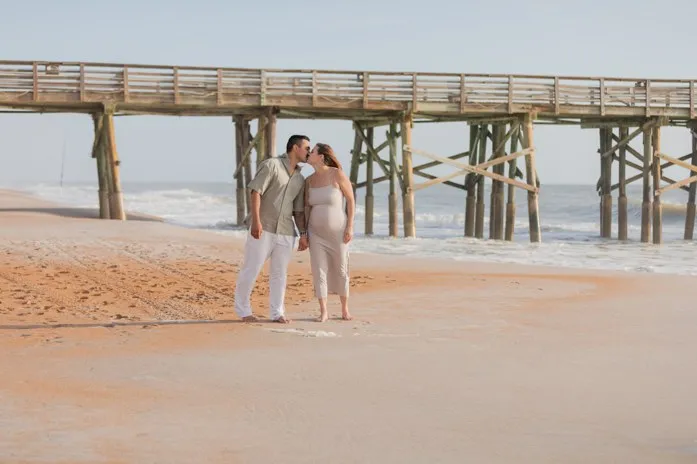 Maternity Mother's Day Session At Flagler Beach