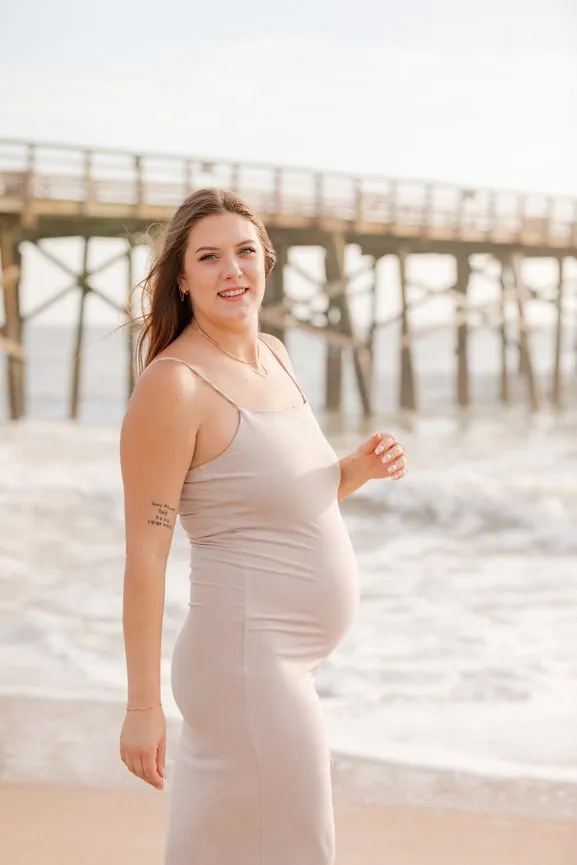 Maternity Mother's Day Session At Flagler Beach