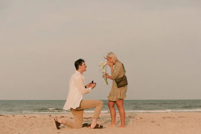 Film Inspired Beach Proposal Saint Augustine