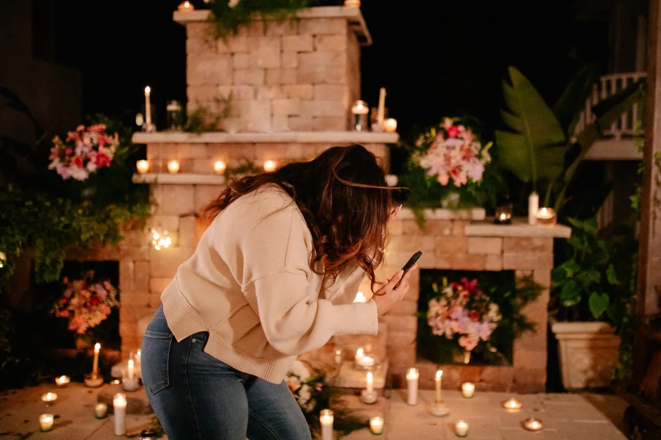 Romantic Candlelight Proposal In Flagler Beach