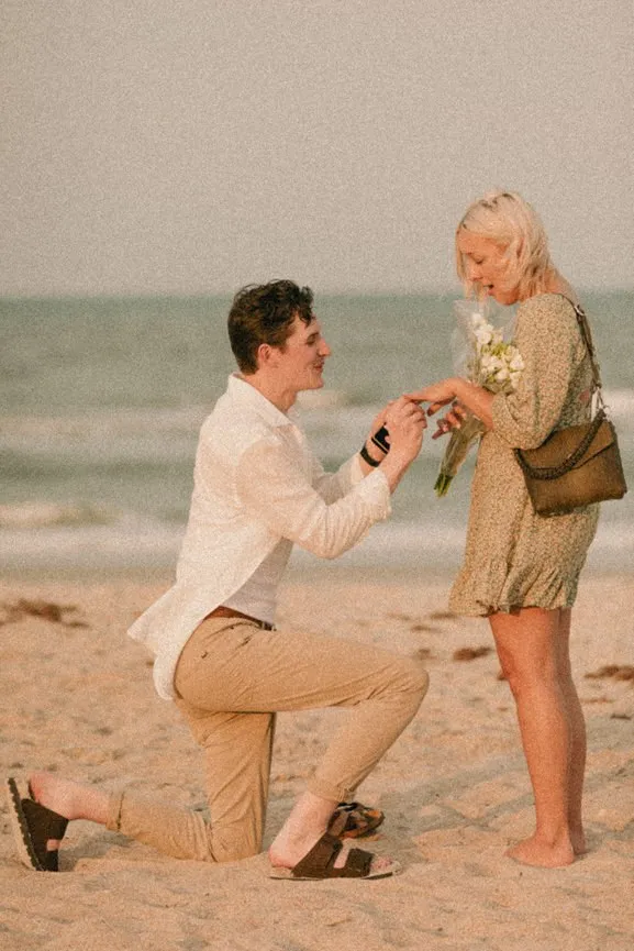 Film Inspired Beach Proposal Saint Augustine