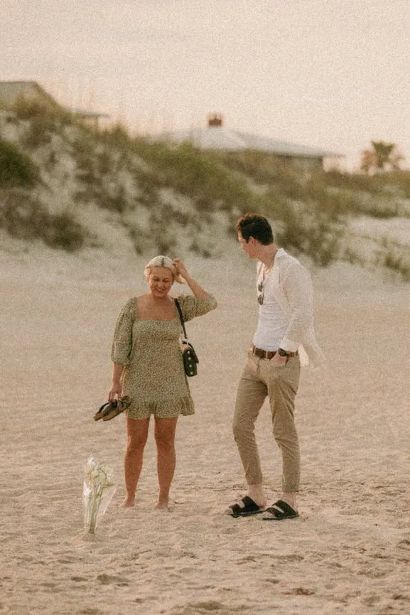 Film Inspired Beach Proposal Saint Augustine