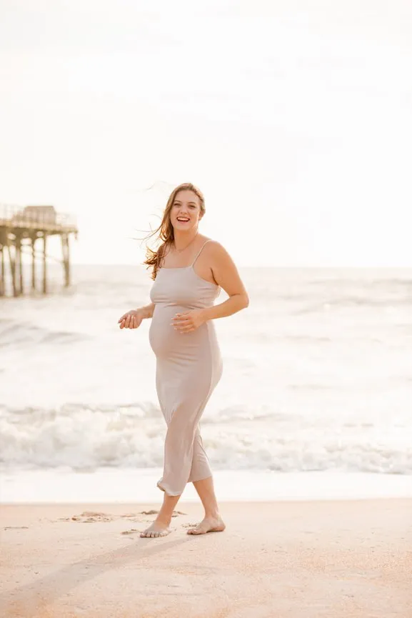 Maternity Mother's Day Session At Flagler Beach