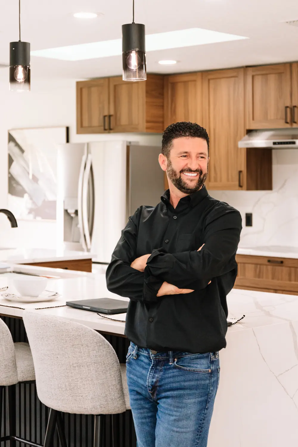 Personal branding session for a real estate investor at one of his fix-and-flip properties