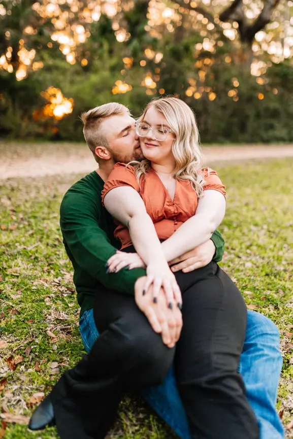 Fun Engagement Session Washington Oaks Garden