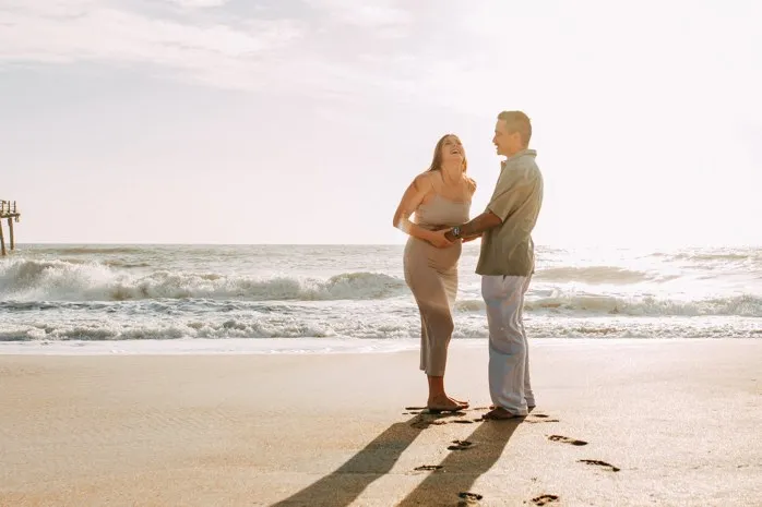 Maternity Mother's Day Session At Flagler Beach