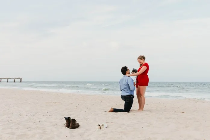Beach Proposal In Saint Augustine