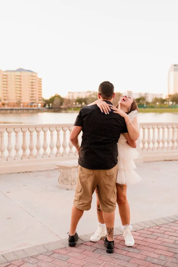 Romantic Super Fun Engagement Orlando Alison Steven