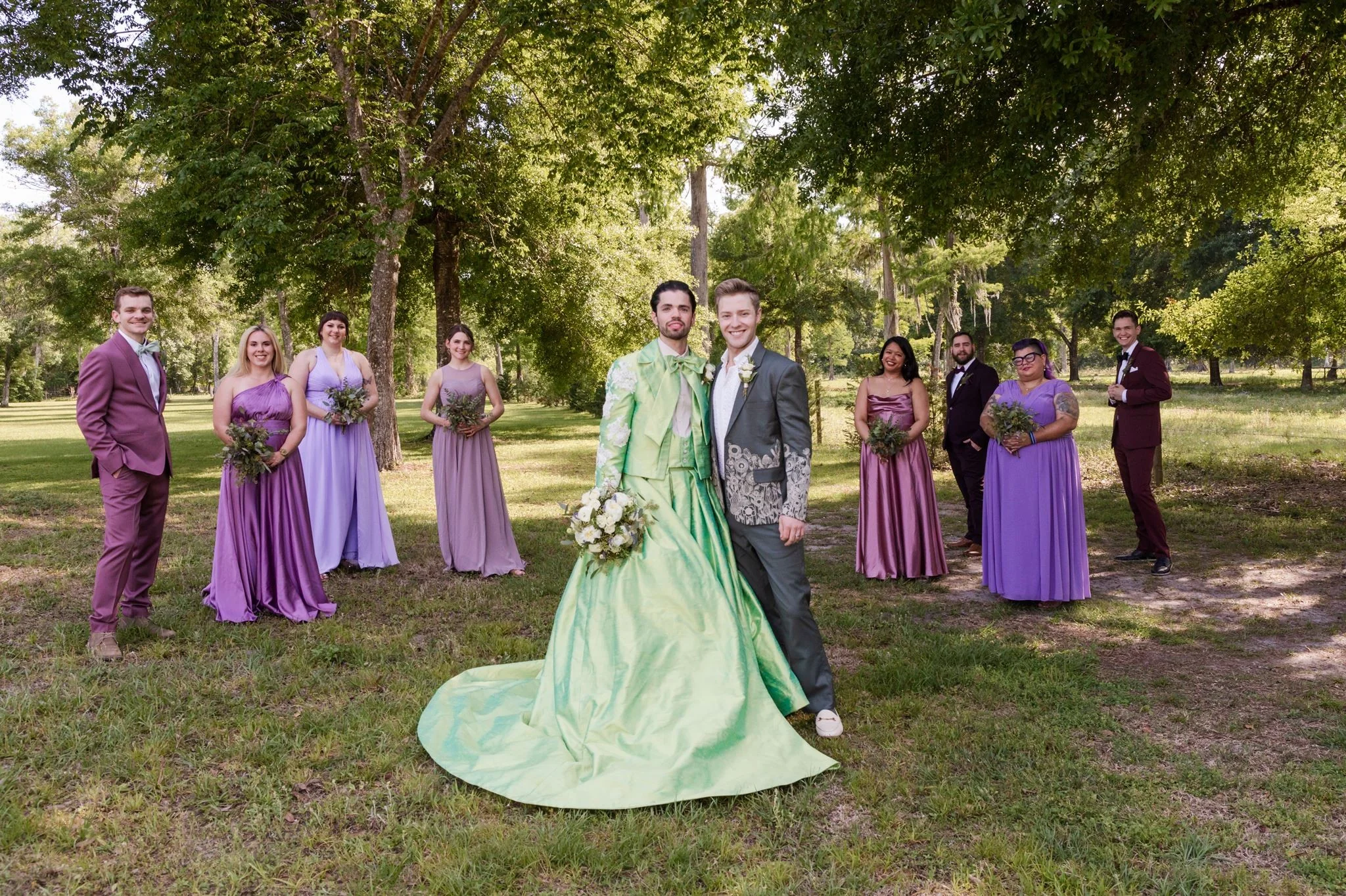 Joyful St. Augustine wedding party photographed by Ohlson Photography
