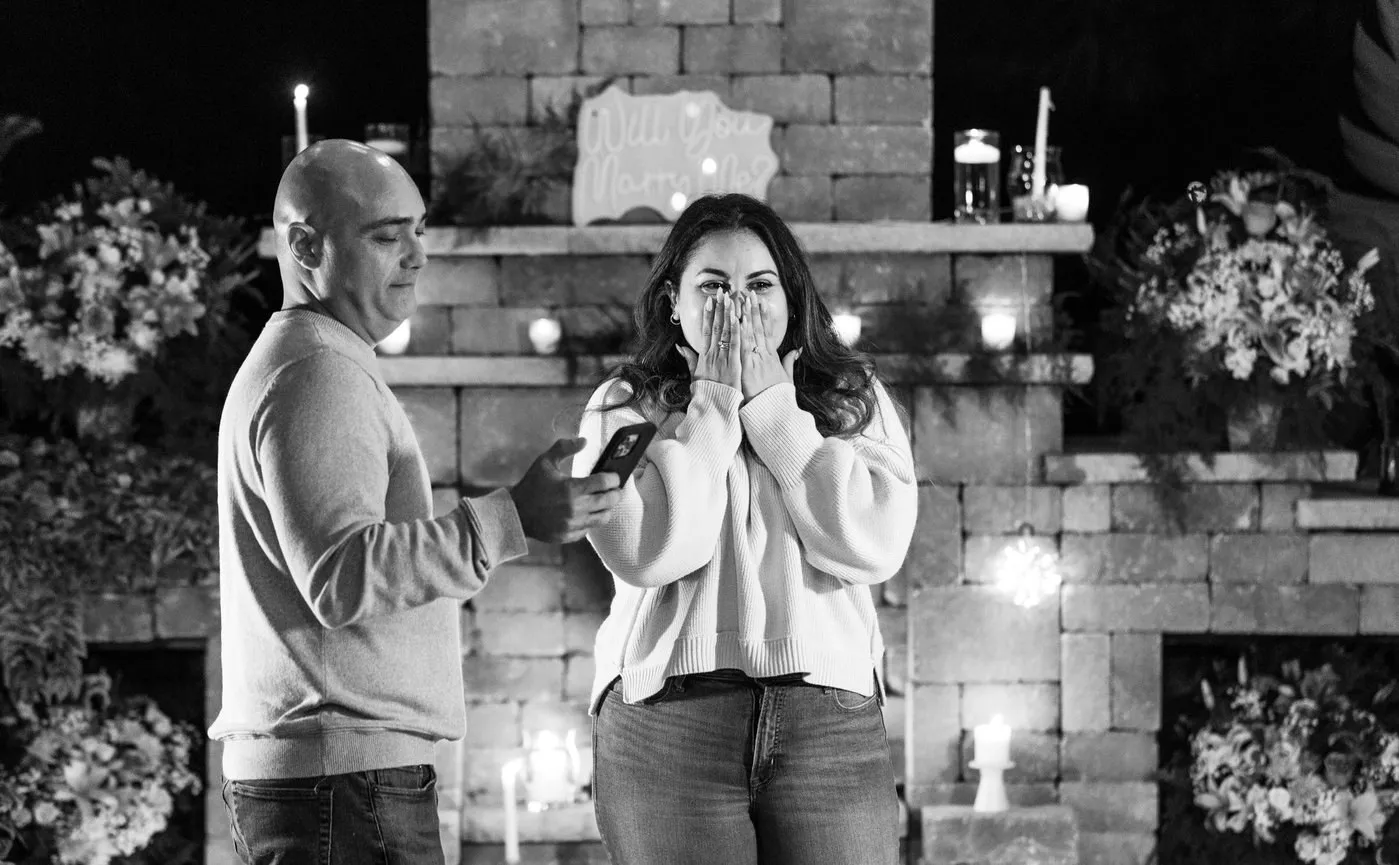 Romantic Candlelight Proposal In Flagler Beach